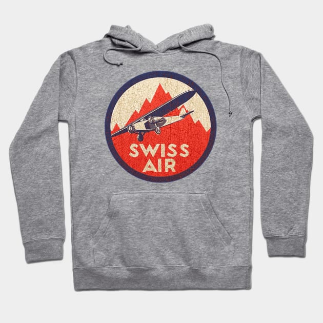 Swiss Air Hoodie by Midcenturydave